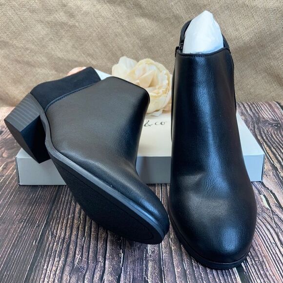 Style & Co Black Wiley Ankle Booties - Picture 1 of 8
